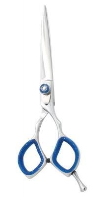 Professional Razor Scissor Convex Edge, Adjustable Screw With Clipper Plate, Honed Blades, Removable Finger Rest (01-006)