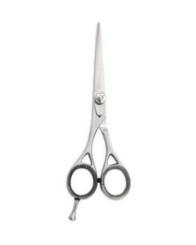 Professional Razor Scissor Convex Edge, Non-Adjustable Screw With Clipper Plate, Honed Blades, Removable Finger Rest (01-013)