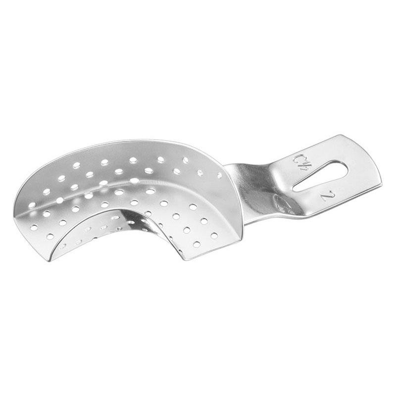 Impression Tray, Perf., Part., 1/2L — Size 2 — Size 2