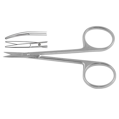 Bonn Iris Scissor Curved 9 Cm - 3 1/2