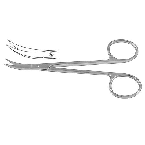 Iris Scissor Curved To Side 11.5 Cm - 4 1/2