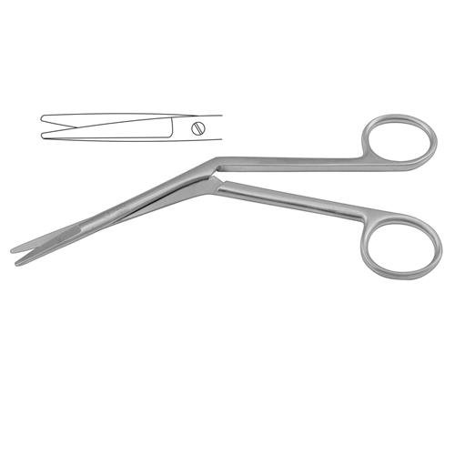 Heymann Nasal Scissor One Toothed Cutting Edge 18.5 Cm - 7 1/4