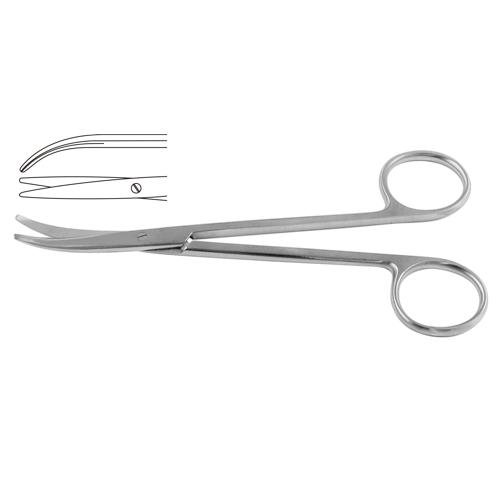 Fomon Nasal Scissor Curved 14 Cm - 5 1/2