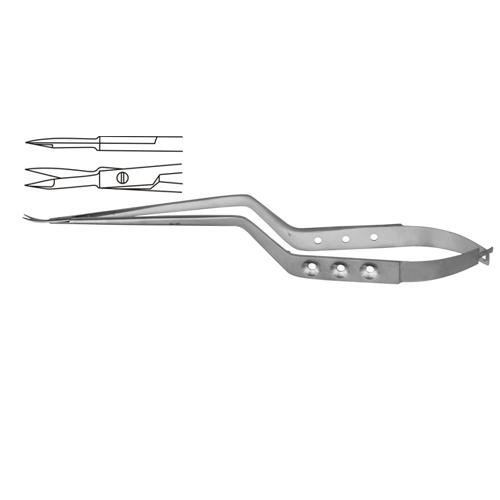 Micro Scissor Straight - Bayonet Shaped 18.5 Cm - 7 1/4