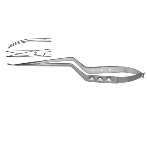 Micro Scissor Curved Upwards - Bayonet Shaped 18.5 Cm - 7 1/4