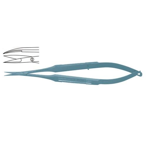 Micro Scissor Curved - Flat Handle 15 Cm - 6" Blade Size 10 Mm (SKS-SUR-0198)