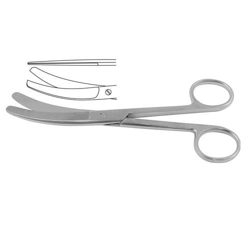 Busch Umbilical Cord Scissor One Toothed Cutting Edge 16 Cm - 6 1/4