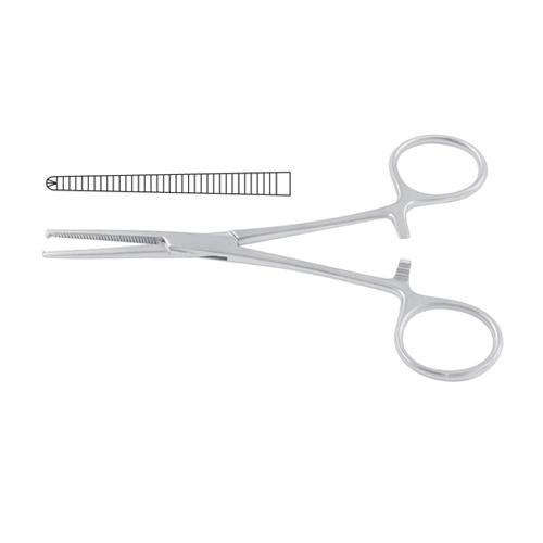 Kocher-Nippon Haemostatic Forceps Straight - 1 X 2 Teeth 18.5 Cm - 7 1/4