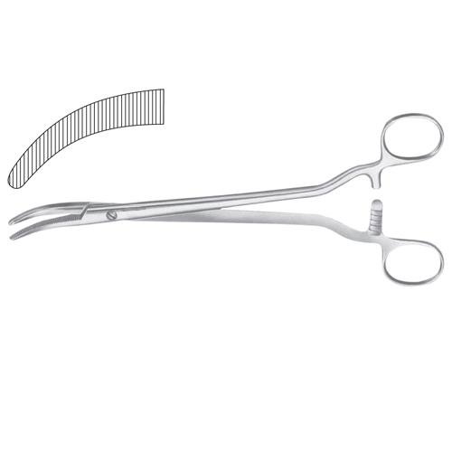 Kocher (Delicate) Haemostatic Forceps Straigaht - 1 X 2 Teeth 16 Cm - 6 1/4