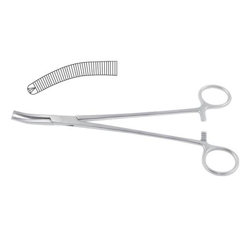Wertheim Hysterectomy Forcep Curved - 1 X 2 Teeth 22.5 Cm - 8 3/4 (SKS-SUR-0423)