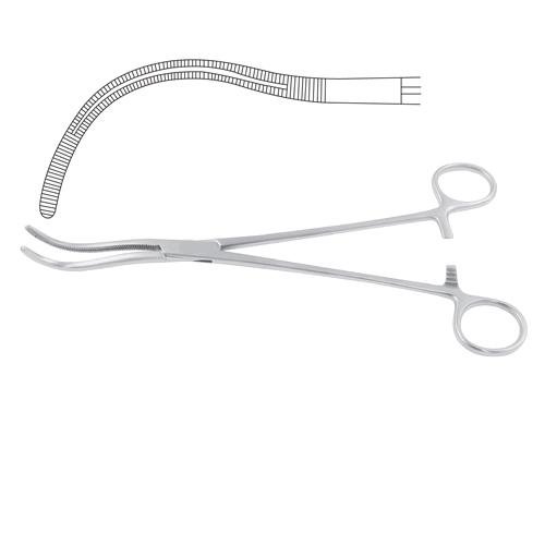 Stille Kidney Pedicle Clamp Curved - Grooved 23 Cm - 9