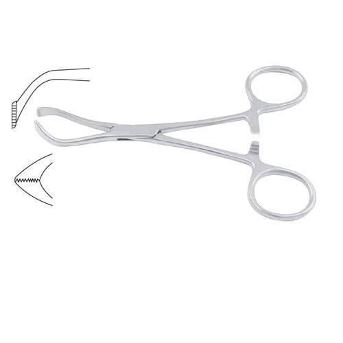 Lorna Towel Clamp Fine Serrated, Wide Jaw 13 Cm - 5