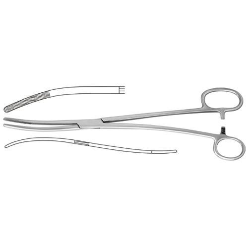Bozemann-Douglas Sponge Holding Forcep Curved S Shaped - One Large Ring 26 Cm - 10 1/4