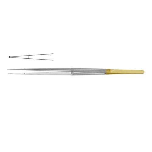 Diam-N-Dustâ„¢ Micro Ring Forcep Overview: Diam-N-Dustâ„¢ Micro Ring Forcep Straight - With Long Platform 18.5 Cm - 7 1/4" Diameter 1.0 Mm Ã˜