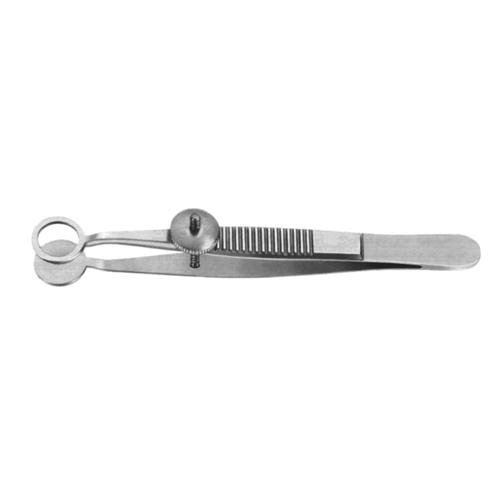 Lambert Chalazion Forcep Overview: Lambert Chalazion Forcep Round Jaws 9 Cm - 3 1/2" Jaw Diameter 8 Mm Ã˜